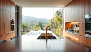 Cuisine moderne aluminium vs Bois