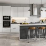 Cuisine équipée en aluminium