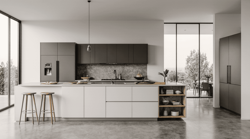 Les différents styles de cuisines équipées en aluminium